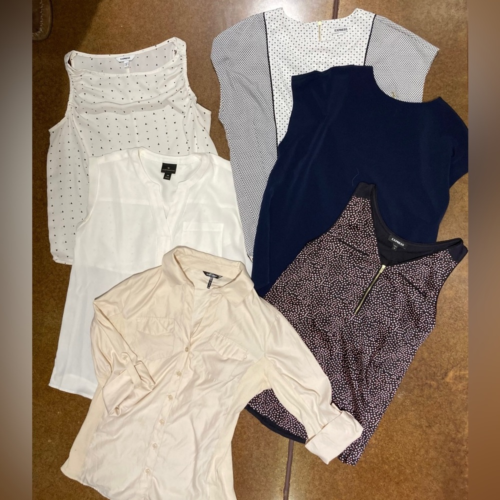 Bundle Lot 6 Express blouses tops size small